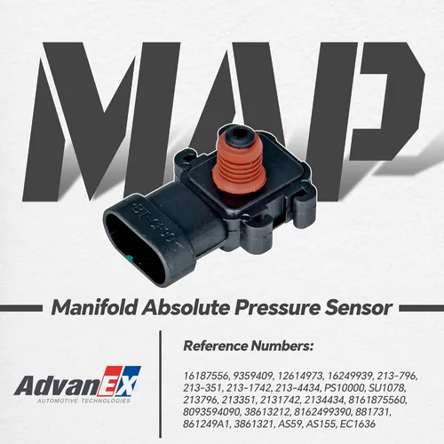 Vista 2 de MAP Sensor de presión absoluta del colector compatible con Chevrolet Astro/Impala/Silverado/Tahoe, Buick Lacrosse/Lucerne, Cadillac Escalade/STS