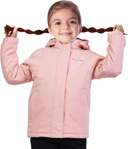 Vista 32 de Chaqueta de esquí impermeable para niñas, chaqueta de snowboard para exteriores, resistente al viento, con forro polar, abrigo de nieve cálido