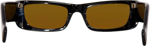 Vista 4 de Gucci GG0516S 014 VerdeBronce Rectangular 2.047 in Gafas de sol para mujer, VerdeDoradoLogotipo de bronceFlash