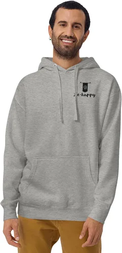 Vista 2 de Sudadera con capucha unisex LigeraBe-Happy