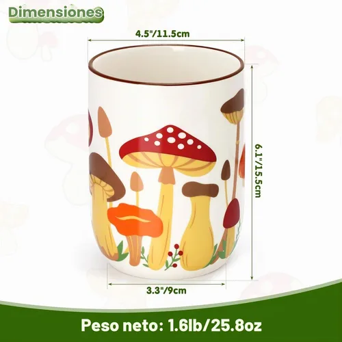 Vista 4 de Nefelibata - Soporte para utensilios de cerámica con forma de hongo
