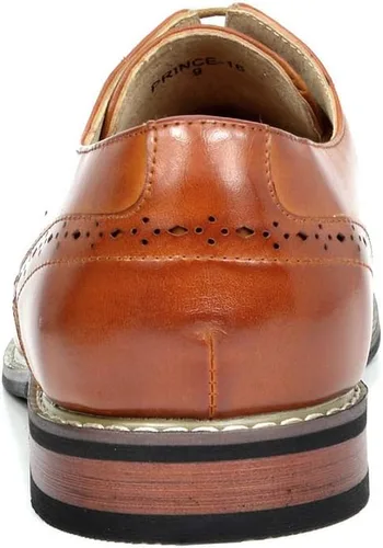 Vista 5 de Bruno Marc - Zapatos de vestir estilo Oxford con forro de cuero para hombre