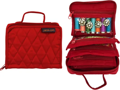Vista 7 de Yazzii Crafters - Mini bolsa organizadora de almacenamiento multiusos para manualidades, cosméticos y joyas