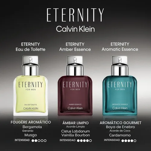 Vista 4 de Calvin Klein Eternity Eau de Toilette – Fougère Men's Cologne – With Notes of Mandarin, Sage