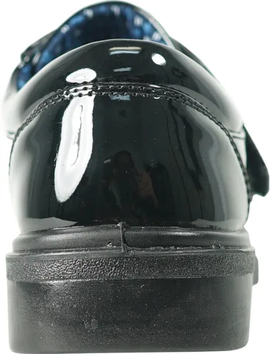 Vista 8 de bravo! Mocasines clásicos sin cordones y cordones Oxford William Kid Dress Shoe Uniforme escolar con plantilla extraíble y punta cuadrada Negro