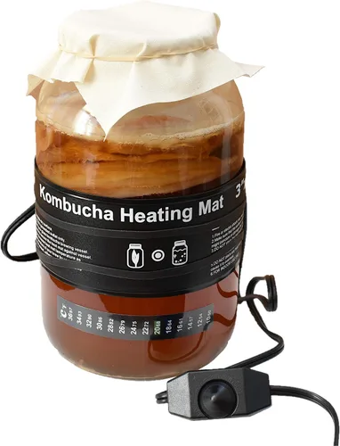 Vista 5 de Alfombrilla térmica ajustable para kombucha, envoltura térmica Bucha Brewers Kombucha, calentador de kombucha, calentador de fermentador