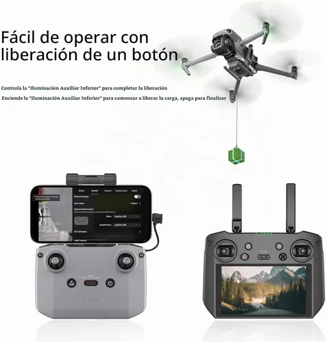 Vista 3 de Sistema Airdrop compatible con DJI Mavic 3 Pro/Mavic 3/ Mavic 3/Mavic 3 Classic Drone Payload Airdrop Release Dispositivo Clip Entrega Transporte