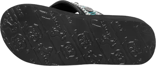 Vista 6 de Montana West Chanclas patrióticas para mujer sandalias de cuña Western Concho