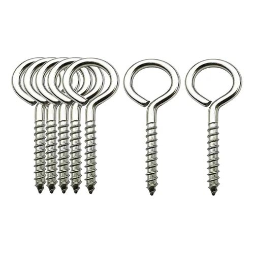 Vista 6 de Pernos de ojo de tornillo (304) Acero inoxidable 0.787 in Gancho de ojal para joyería Tornillos pequeños Ganchos Anillo 200 Pcs