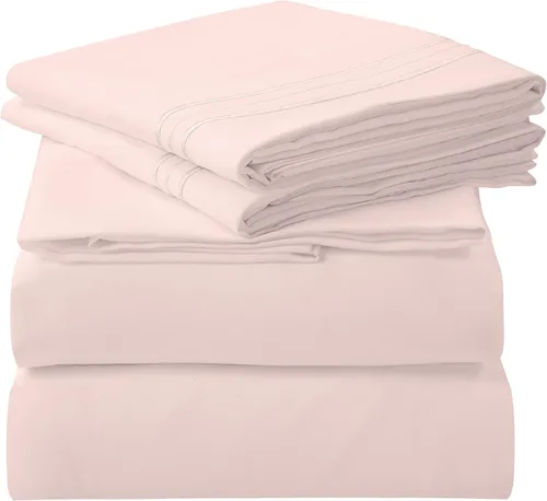 Vista 28 de ROYALE LINENS Juego de sábanas de 3 piezas para cama individual - Ropa de cama de microfibra cepillada suave de 1800 hilos - 1 sábana bajera
