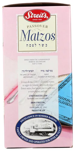 Vista 5 de Streit's Matzo, recién horneado, kosher para Pascua de Matzoh Crackers, ligero, crackers crujientes, 1 libra