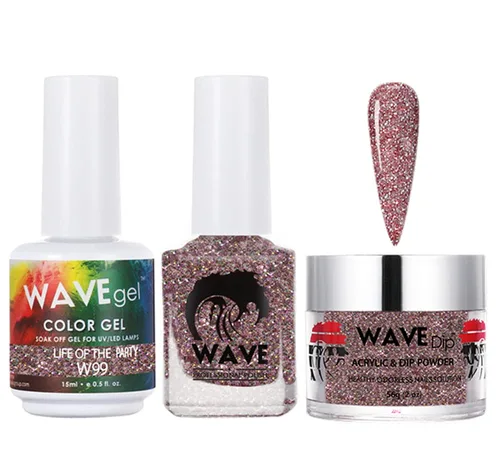 Vista 132 de WAVEGEL - Juego de gel de remojo, laca de uñas y polvo acrílico a juego - Colección Simplicity - #P109 Blizzard