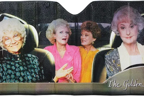 Vista 2 de Golden Girls Parasol para Parabrisas con Visera - Accesorio de Coche de Novedad de Cultura Pop