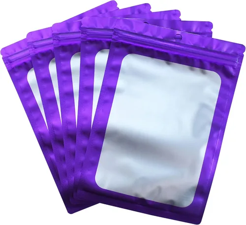 Vista 12 de Bolsa resellable de Mylar para bolígrafos, ideal para oficina, hogar, fiesta, almacenamiento de alimentos, galletas, muestras de joyería