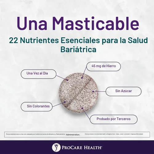 Vista 4 de ProCare Health Multivitamínico bariátrico una vez al día
