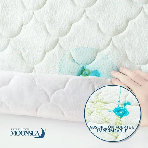 Vista 5 de Funda de cama de viaje para niños pequeños, impermeable, compatible