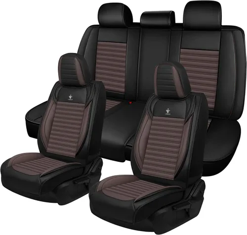 Vista 22 de Fundas de asiento para mini convertible 2009-2025, fundas de asiento de automóvil de cuero de alta calidad, impermeables, antideslizantes