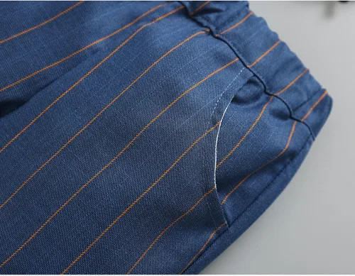 Vista 13 de Conjunto de chaleco para bebés y niños pequeños, camisa corta con corbatín y pantalones, trajes elegantes