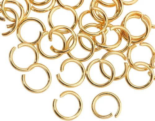 Vista 12 de DanLingJewelry 1000 anillos de salto abiertos de acero inoxidable 304 calibre 17 de 0.394 in para hacer joyas, conectores de joyería, encontrar