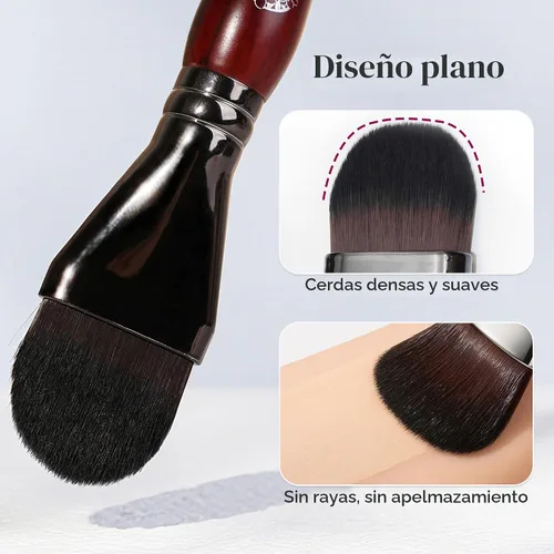 Vista 3 de ENERGY Brocha de base para maquillaje líquido, máscara facial de bricolaje de cerdas suaves de alta calidad, cepillo de contorno facial para mezclar