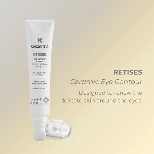 Vista 3 de Sesderma RETISES - Contorno de ojos de cerámica Crema de ojos antienvejecimiento con retinol y vitamina C Reduce arrugas, hinchazón y ojeras
