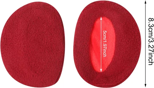 Vista 2 de SATINIOR 6 pares de orejeras de forro polar sin banda para las orejas, fundas de invierno unisex