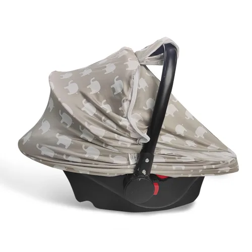 Vista 9 de Funda de asiento de automóvil para bebé, cubierta suave para protección solar, transpirable, cómoda, protección para asiento de automóvil