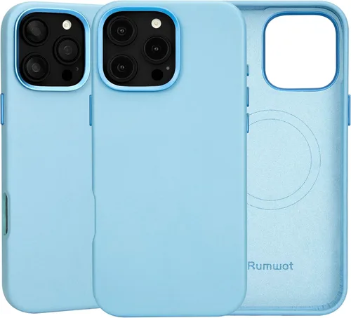 Vista 23 de Funda de cuero genuino para iPhone 13 Pro, cuero de grano completo, compatible con MagSafe y carga inalámbrica, bisel de la cámara con botones