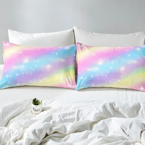 Vista 5 de Juego de ropa de cama para niños y niñas, diseño de dibujos animados, con lazos de cremallera, funda de edredón de microfibra suave