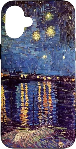Vista 25 de Starry Night Over The Rhone, Vincent Van Gogh. Funda para iPhone 17