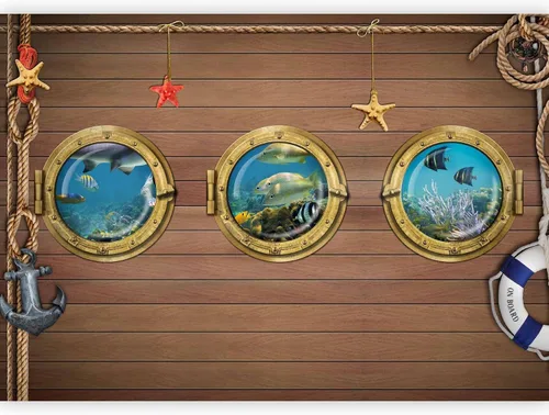 Vista 19 de artgeist Mural de pared premium mundo submarino, 98 x 69 pulgadas, papel tapiz no tejido XXL, decoración de pared de vellón, impresión fotográfica