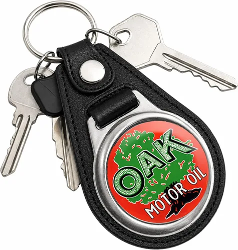 Vista 129 de Brotherhood Round Key Chain for Vintage Motor Oil, Petroleum, and