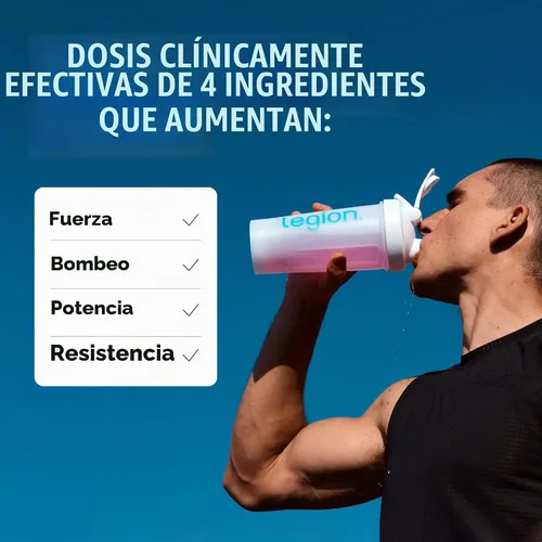 Vista 3 de Legion Pulse Suplemento previo al entrenamiento - Bebida de óxido nítrico natural para aumentar la energía, sin creatina, endulzada naturalmente