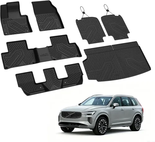 Vista 41 de LASFIT Alfombrillas para Freightliner Cascadia 2008-2017, protección para todo tipo de clima, revestimientos de automóvil de elastómero