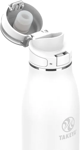 Vista 2 de Takeya Traveler - Taza de Café a Prueba de Fugas - Asa de Transporte - Recipiente para Bebidas Aislado para Uso Diario - Duradera y Portátil