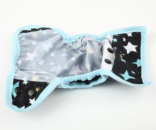 Vista 4 de Pañal para bebé recién nacido 8lbs-10lbs (estrellas)