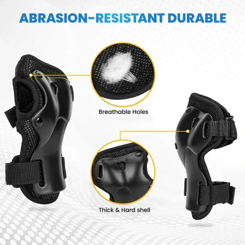 Vista 5 de Protección para muñeca, BOSONER Protecciones para muñeca para patinaje sobre ruedas, patinaje en patines, abrazadera protectora para muñeca
