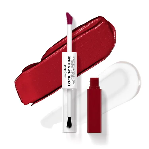 Vista 20 de wet n wild Megalast Lock 'N' Shine Lip Color + Gloss Lipstick Affogato Dreams
