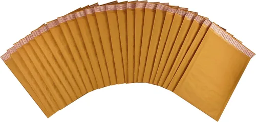 Vista 2 de Amazon Basics Sobres autosellables de burbujas de papel Kraft, 10.5 x 16 pulgadas (tamaño interno 10.25 x 15 pulgadas), paquete de 25, marrón