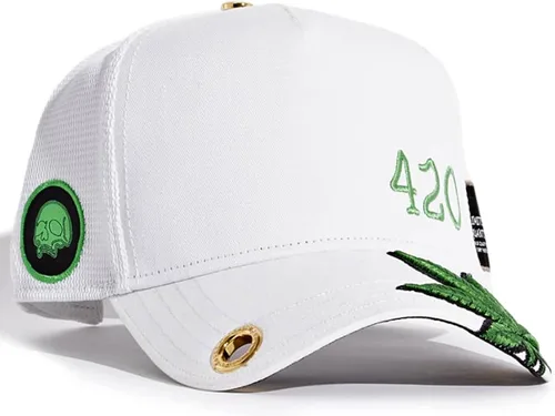 Vista 2 de Red Monkey The Grow RM1417 Edición Limitada Gorra unisex de malla para camionero 2