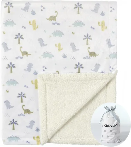 Vista 26 de CREVENT Manta de bebé de minky para niñas y niños, manta suave de felpa para recién nacidos - 30 x 40 pulgadas (Animal)