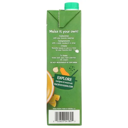 Vista 4 de Pacific Organic Soup, calabaza cremosa, 32 onzas (paquete de 4)