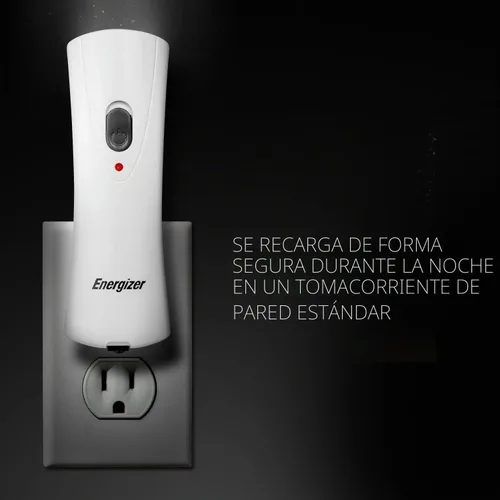 Vista 4 de Linternas LED recargables con encendido automático Energizer para fallas de energía en el hogar, linterna LED enchufable para cortes de energía, luz