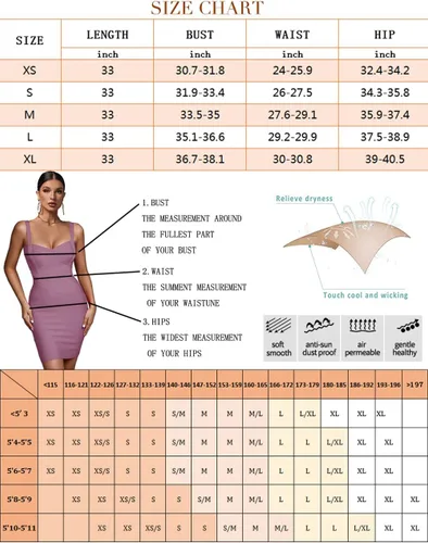 Vista 6 de Vestido de rayón UONBOX ajustado al cuerpo, sin mangas, con breteles