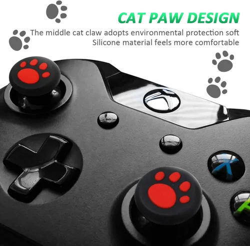 Vista 4 de Frienda 26 Pieces Replacement Thumb Grips Caps Cover Silicone Luminous Analog Controller Joystick Thumb Stick Cap Compatible with PS5 PS4 PS3 PS2
