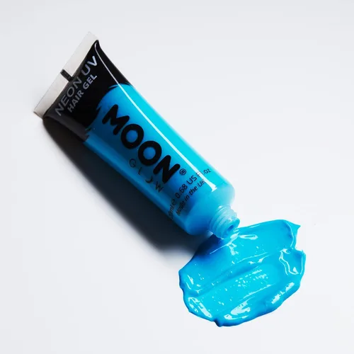 Vista 2 de Moon Glow - Gel para el cabello Blacklight Neon UV - 0.67oz Azul intenso - Color de cabello lavado temporal - ¡Spike and Glow!