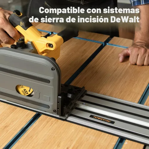 Vista 3 de [Usado] POWERTEC 71692 Riel guía para sierra de riel de 55" para DeWalt Aluminio extruido Repuesto para herramienta de carpintería de riel guía