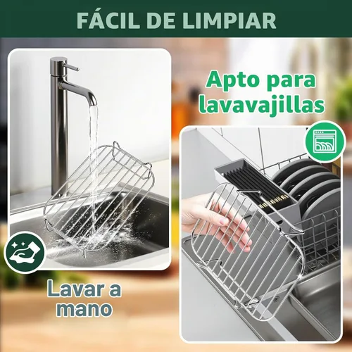 Vista 7 de HAOYAO - Estante para freidora de aire para cesta doble ninja, 2 piezas