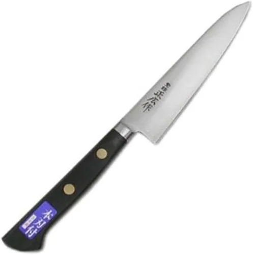 Vista 2 de Masahiro Nihonkou (acero japonés) Cuchillo Santoku Kuchiganetsuki 6.890 in