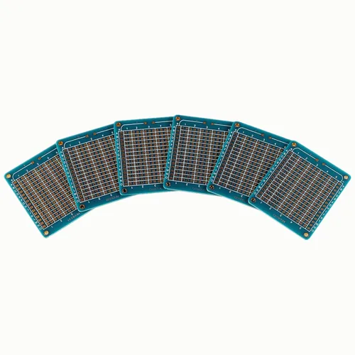Vista 5 de Paquete de 10 mini tablas de pan soldables para bricolaje electrónico, placa de prototipo de PCB para proyectos Arduino, placas Perma-Proto de doble